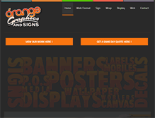 Tablet Screenshot of orangesigns.co.za